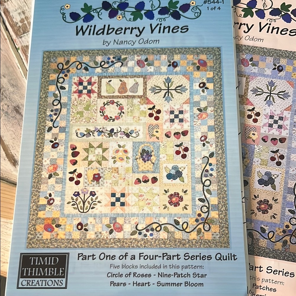 Wildberry Vines Quilt Pattern by Nancy Odom